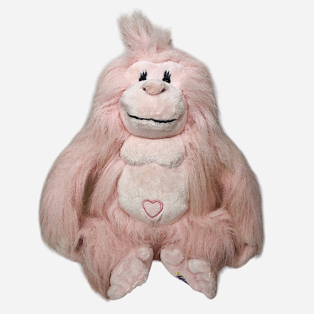 Ganz Glamorous Gorilla Plush Pink Stuffed Animal Toy 9"